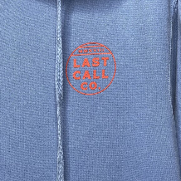 LAST CALL CO. Loves Womens Hoodie "He Loves Me Not" Small Blue Moon Rose - Picture 2 of 7